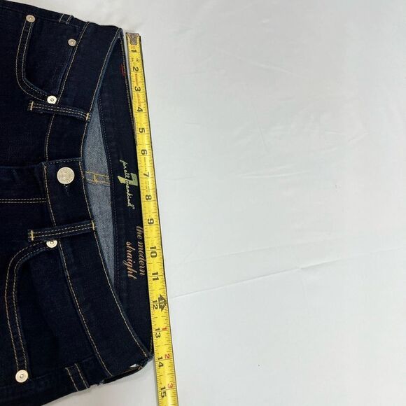 7 For All Mankind Blue The Modern Straight Leg Jean Size 30 - Picture 12 of 15